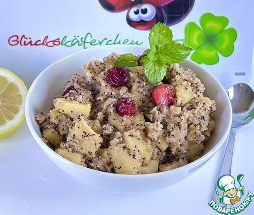 Яблочно-гречневая каша с клюквой Яблочно-гречневая каша с клюквой