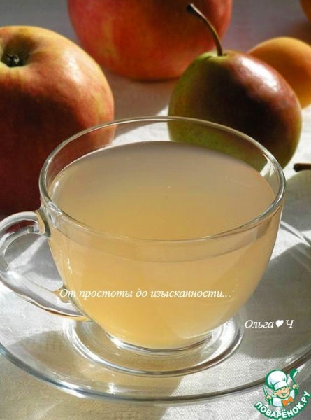 Яблочно-грушевый кисель Яблочно-грушевый кисель