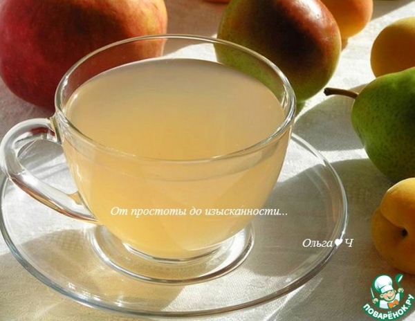 Яблочно-грушевый кисель Яблочно-грушевый кисель