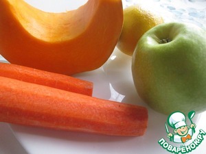 Яблочно-морковное пюре с тыквой Яблочно-морковное пюре с тыквой