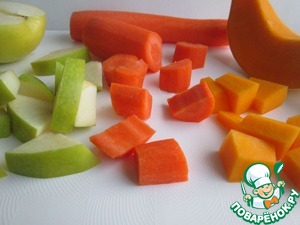 Яблочно-морковное пюре с тыквой Яблочно-морковное пюре с тыквой