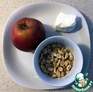 Яблочный перекус с сыром и арахисом Яблочный перекус с сыром и арахисом