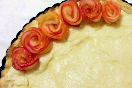 Яблочный пирог "розовый букет" Яблочный пирог "розовый букет"