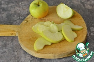 Яблоки, печёные дольками