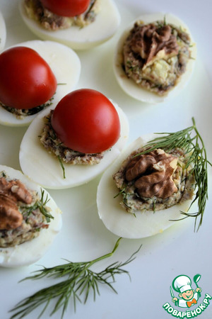 Яйца, фаршированные иваси