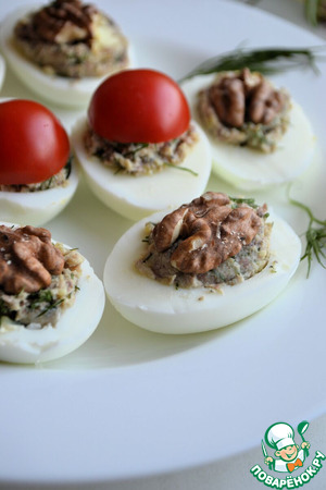 Яйца, фаршированные иваси