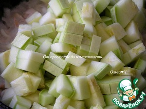 Кабачки с кальмарами