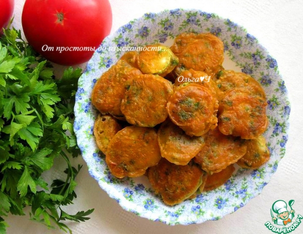 Кабачки в пикантном кляре Кабачки в пикантном кляре