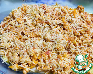 Кабачковая лазанья с фаршем и соусом бешамель