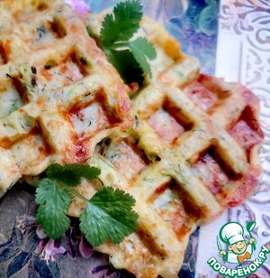 Кабачково-сырные вафли