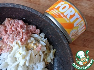 Кальмары, фаршированные тунцом и рисом Кальмары, фаршированные тунцом и рисом