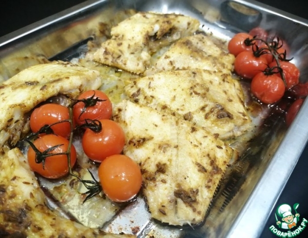 Камбала в соусе карри запеченная в духовке Камбала в соусе карри запеченная в духовке