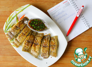 Камбала жареная по-корейски Камбала жареная по-корейски