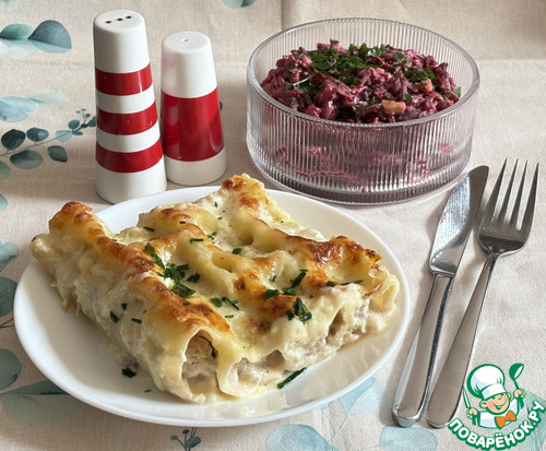 Каннеллони в сливках