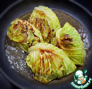 Капуста. Молодая. Но жареная