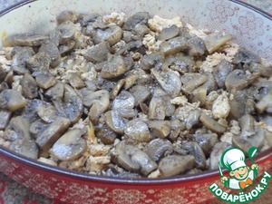 Капустная запеканка с фаршем и грибами Капустная запеканка с фаршем и грибами