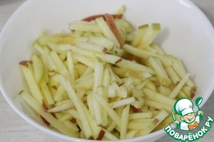 Капустно-морковный салат с яблоком Капустно-морковный салат с яблоком