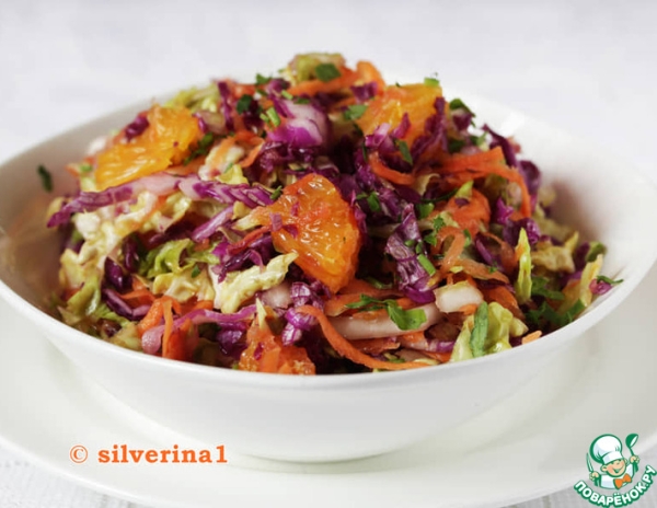 Капустный салат с апельсином Капустный салат с апельсином