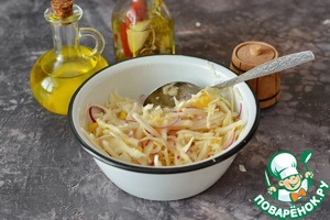 Капустный салат с кукурузой Капустный салат с кукурузой