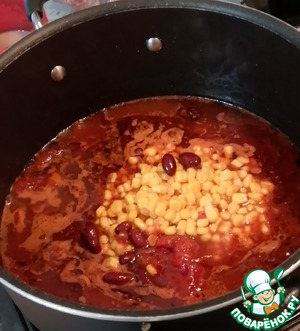 Карри с кукурузой и фасолью Карри с кукурузой и фасолью