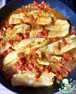 Карри с рыбой и овощами