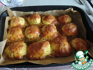 Картофель под сыром в духовке "Праздничный"