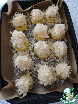 Картофель под сыром в духовке "Праздничный"