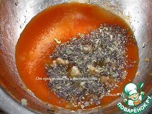 Картофель в томатно-соевом соусе