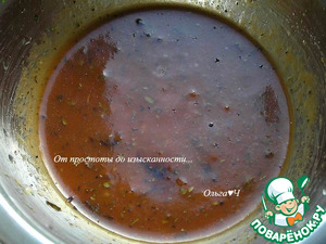 Картофель в томатно-соевом соусе