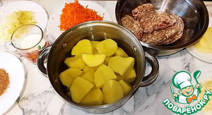 Картофельная запеканка с фаршем Аши Парментье