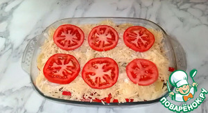 Картофельная запеканка с фаршем и овощами