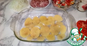 Картофельная запеканка с фаршем и овощами