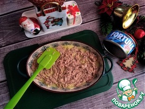 Картофельная запеканка с консервированным тунцом