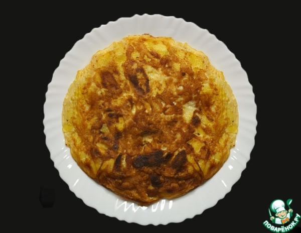 Картофельная запеканка с сыром на сковороде Картофельная запеканка с сыром на сковороде