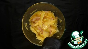 Картофельная запеканка с сыром на сковороде Картофельная запеканка с сыром на сковороде