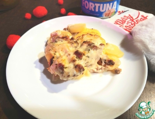 Картофельная запеканка с тунцом