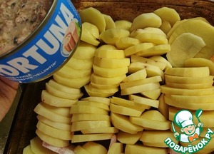 Картофельная запеканка с тунцом