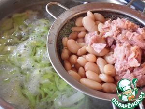 Картофельно-фасолевый суп с тунцом Картофельно-фасолевый суп с тунцом