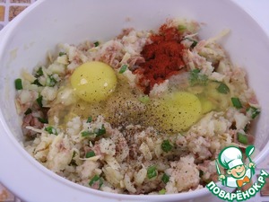 Картофельные кексы с тунцом Картофельные кексы с тунцом