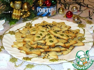 Картофельные крекеры с тунцом "Новогодний хруст" Картофельные крекеры с тунцом "Новогодний хруст"