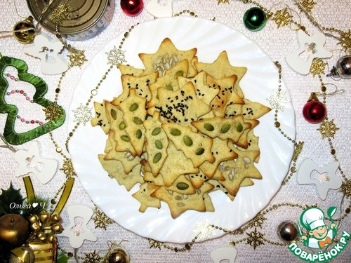 Картофельные крекеры с тунцом "Новогодний хруст" Картофельные крекеры с тунцом "Новогодний хруст"