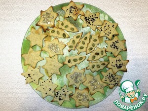 Картофельные крекеры с тунцом "Новогодний хруст" Картофельные крекеры с тунцом "Новогодний хруст"