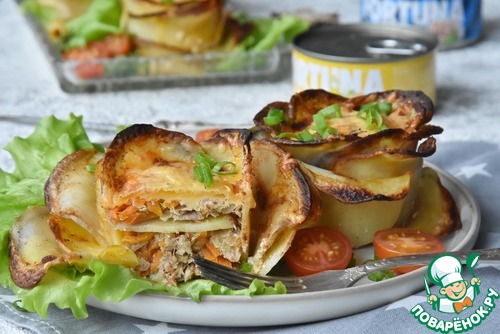 Картофельные розочки с тунцом Картофельные розочки с тунцом