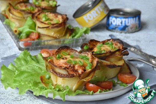 Картофельные розочки с тунцом Картофельные розочки с тунцом