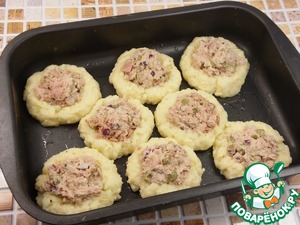 Картофельные ватрушки с тунцом Картофельные ватрушки с тунцом