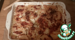 Картофельный гратен "Качо-э-Пепе"