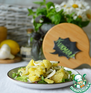 Картофельный салат с каперсами и базиликом Картофельный салат с каперсами и базиликом
