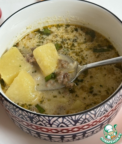 Картофельный суп с фаршем Картофельный суп с фаршем