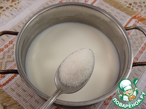 Каша из рисовой поленты с курагой