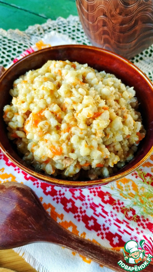Каша перловая с тушенкой Каша перловая с тушенкой
